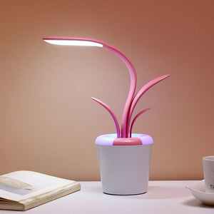 Plant desk lamp